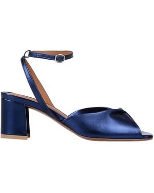 BY FAR Midnight Sandals Soft Leather - Blue
