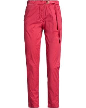 White Sand Trousers Cotton, Elastane - Red