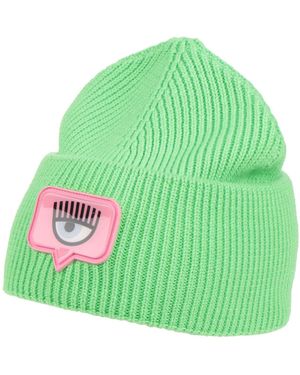 Chiara Ferragni Lime Hat Wool, Acrylic - Green