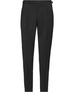 Tombolini Charcoal Trousers Virgin Wool, Elastane - Black