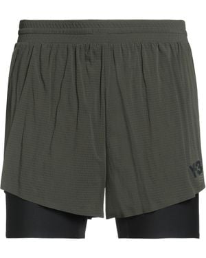 Y-3 Shorts & Bermuda Shorts Polyamide, Elastane - Green