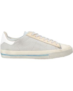 HIDNANDER Trainers Leather, Textile Fibres - White
