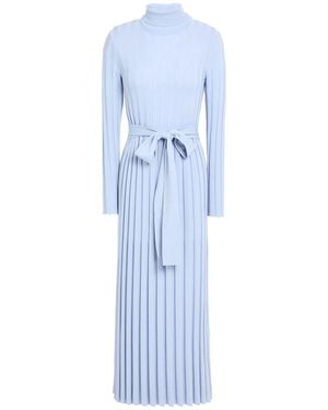 Fedeli Light Midi Dress Super 140S Wool, Polyester - Blue
