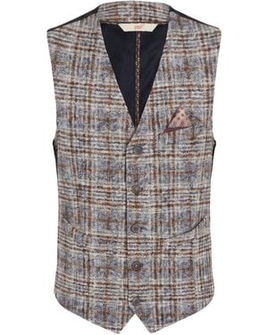 Bob Tailored Vest Virgin Wool, Cotton, Polyester - Gray