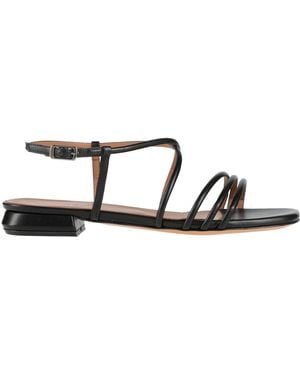 Anneclaire Sandals Textile Fibers - Black