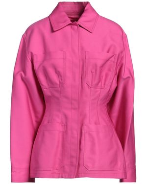Valentino Garavani Pp Collection Jacket Cotton, Wool, Silk - Pink