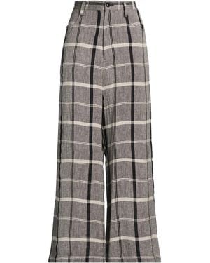 Y's Yohji Yamamoto Trousers Linen, Nylon - Grey