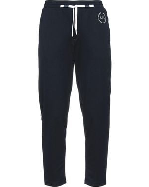 ARMANI EXCHANGE Trousers Polyester, Viscose, Elastane - Blue