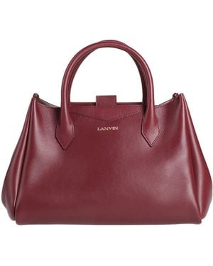 Lanvin Burgundy Handbag Calfskin - Red