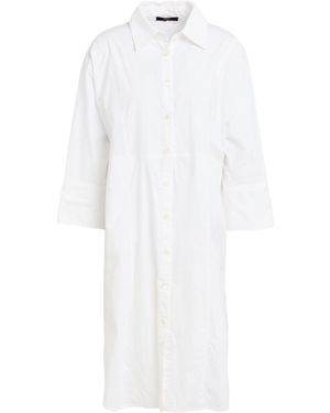 SEVENTY VENEZIA Midi Dress Cotton, Elastane - White