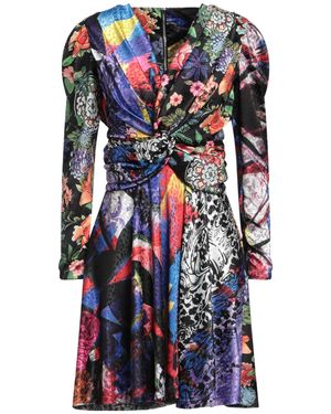 Nora Barth Mini Dress Polyester, Viscose - Blue