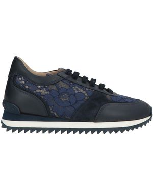 Le Silla Midnight Sneakers Soft Leather, Textile Fibers - Blue