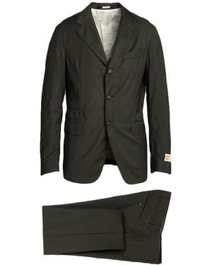 Massimo Alba Military Suit Wool - Black