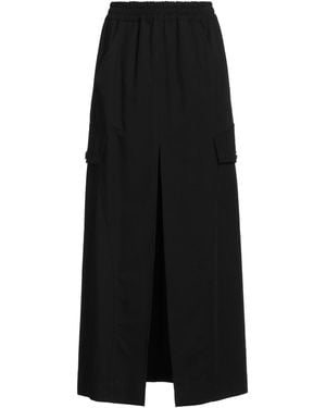 Pinko Maxi Skirt Polyester, Viscose, Elastane - Black