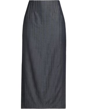 Etro Midnight Midi Skirt Wool, Viscose, Polyester - Grey