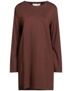 Haveone Mini Dress Viscose, Polyamide, Elastane - Brown