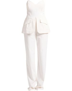 Elisabetta Franchi Jumpsuit Polyamide, Elastane - White