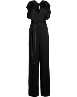 Victoria Beckham Jumpsuit Acetate, Viscose - Black