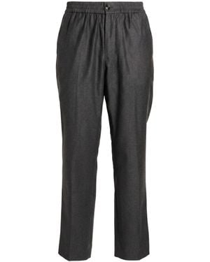 Ami Paris Charcoal Pants Virgin Wool - Gray