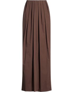 Brunello Cucinelli Dark Maxi Skirt Cotton - Brown