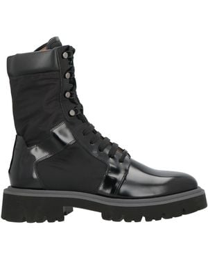 Ferragamo Ankle Boots Calfskin, Textile Fibers - Black
