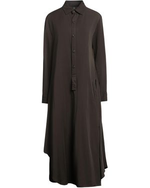 Y's Yohji Yamamoto Midi Dress Cellulose - Black