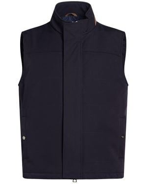 Luigi Borrelli Napoli Midnight Vest Polyamide, Elastane - Blue