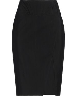 Mugler Midi Skirt - Black