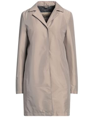 Herno Sand Overcoat & Trench Coat Polyester, Polyamide, Elastane - Gray