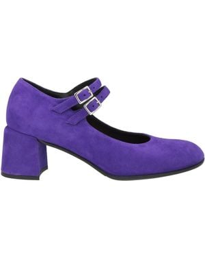 Bruglia Court Shoes Leather - Purple