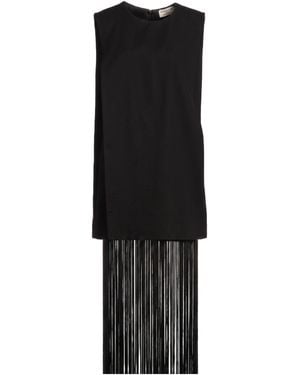 Sportmax Maxi Dress Cotton, Viscose - Black