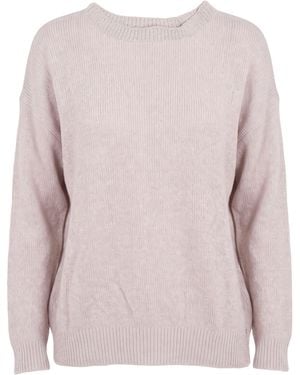 White Wise Sweaters - Pink