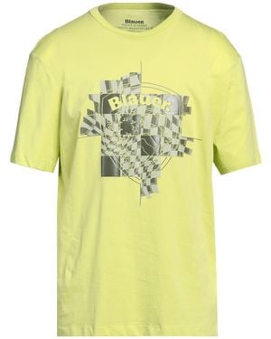 Blauer T-shirt - Yellow