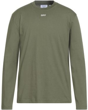 Off-White c/o Virgil Abloh Military T-Shirt Cotton - Green