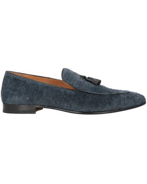 Tom Ford Loafers Leather, Textile Fibres - Blue