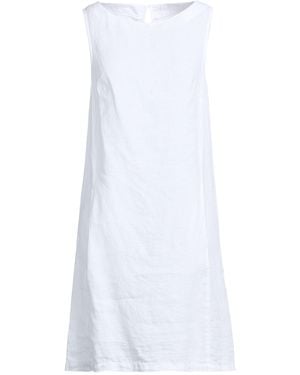 120% Lino Mini Dresses - White
