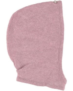 Agnona Lilac Hat Cashmere, Silk, Polyester - Pink