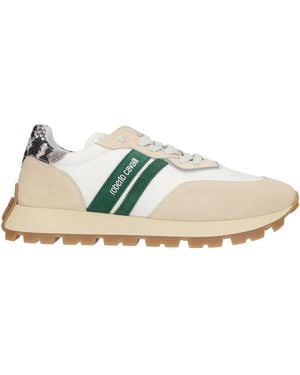 Roberto Cavalli Trainers Textile Fibres, Leather - Natural