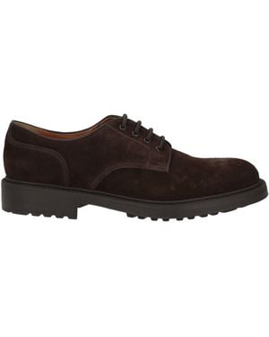 Doucal's Dark Lace-Up Shoes Leather - Brown