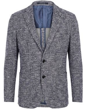 Tagliatore Midnight Blazer Viscose, Cotton, Polyester, Polyamide, Synthetic Fibers - Blue