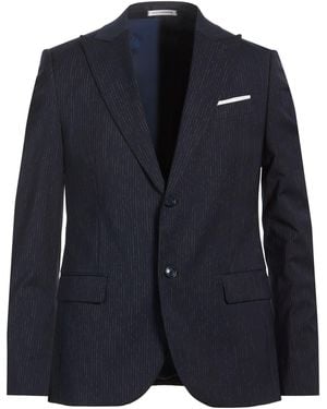 Daniele Alessandrini Blazer Wool, Polyester, Viscose, Elastane - Blue