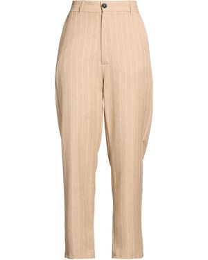 Imperial Camel Pants Polyester, Viscose - Natural