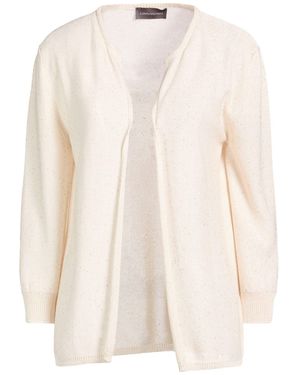 Lorena Antoniazzi Cream Cardigan Viscose, Polyester - White