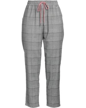 Fracomina Pants Polyester, Viscose, Elastane, Lurex - Gray