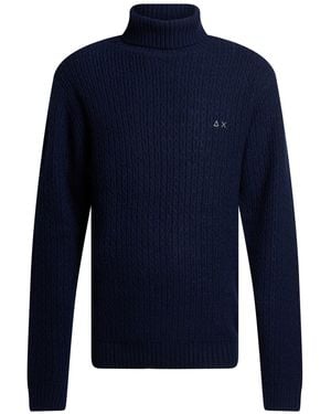 Sun 68 Turtleneck - Blue