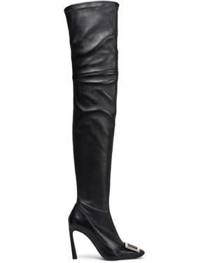 Roger Vivier Boot Soft Leather - Black