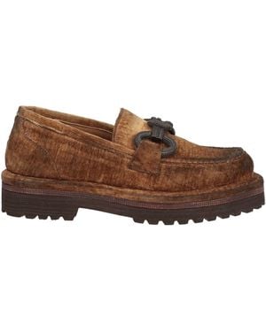 Zoe Loafers Textile Fibers - Brown