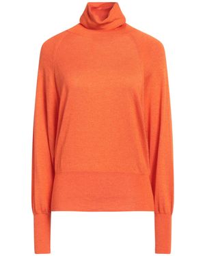 Wild Cashmere Turtleneck Silk, Cashmere - Orange