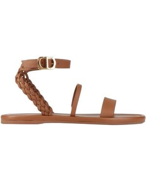 Dior Tan Sandals Calfskin - Brown