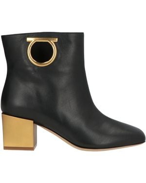 Ferragamo Ankle Boots Calfskin - Black